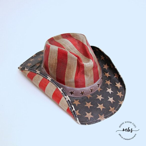 Cody James American Flag Straw‎ Cowboy Drifter Hat main image 12